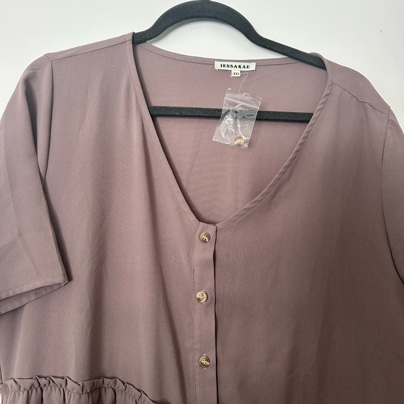 Jessakae Maxi Dress with Buttons - Picture 2 of 3